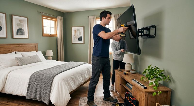 Bedroom Tv Mounting in Wilmington, NC
