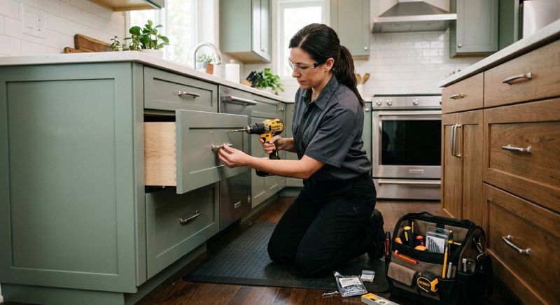 Drawer Hardware Installation in Conroe, TX