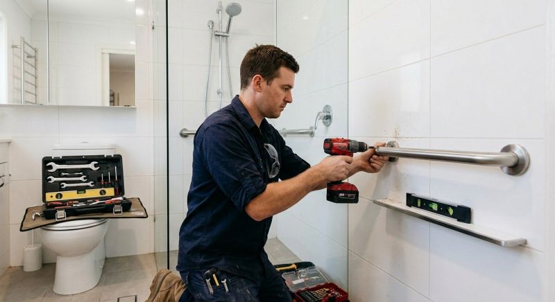 Shower Grab Bar Installation in Kansas City, KS