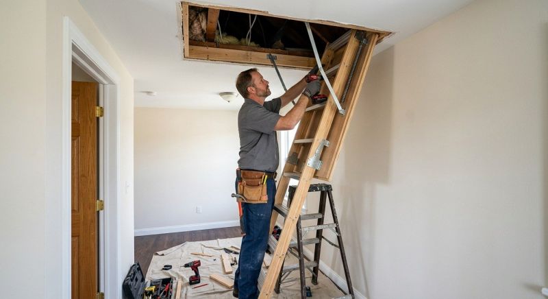 Attic Stairs Installation in Kansas City, KS