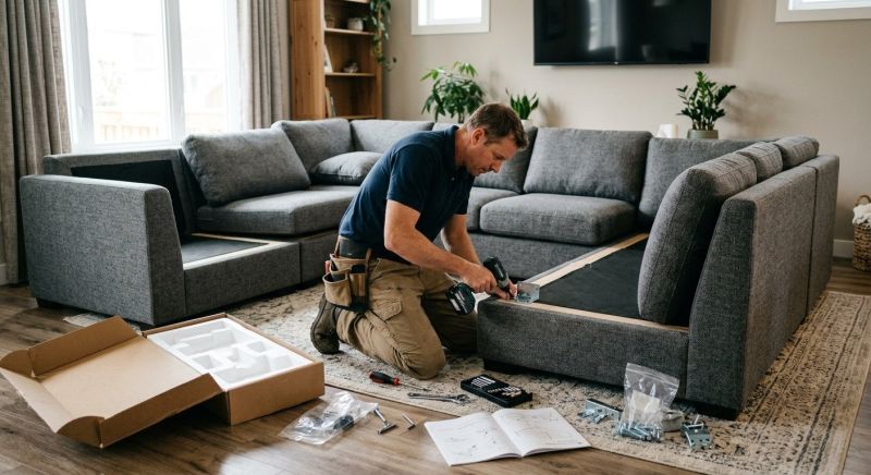 Couch Assembly in Kansas City, KS