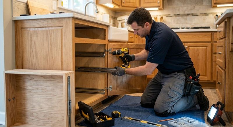 Drawer Hardware Installation in Conroe, TX
