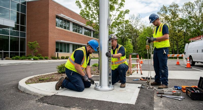 Flagpole Assembly in Conroe, TX