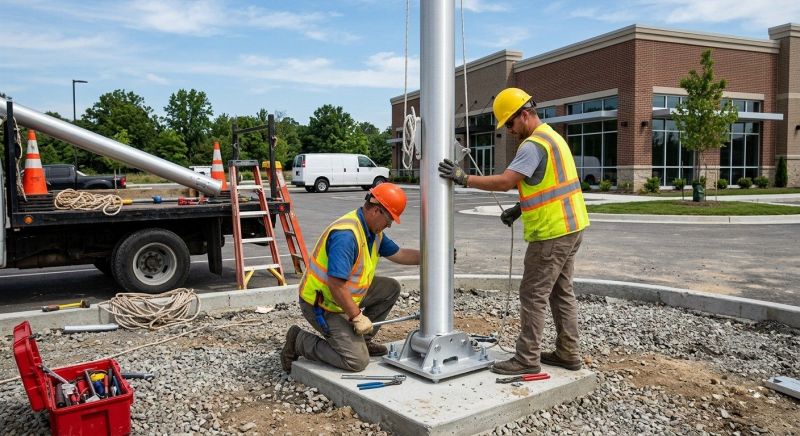 Flagpole Assembly in Kansas City, KS