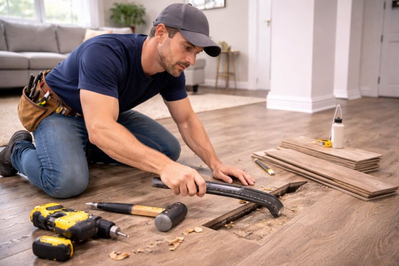 Handyman Floor Repair in Conroe, TX