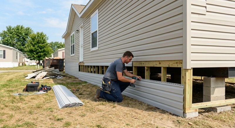 House Skirting Installation in Kansas City, KS
