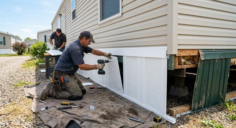 House Skirting Installation in Conroe, TX