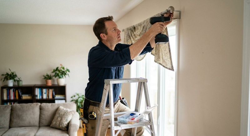 Valance Rod Installation in Conroe, TX