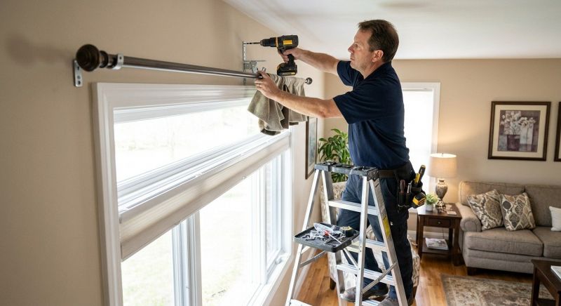 Valance Rod Installation in Conroe, TX