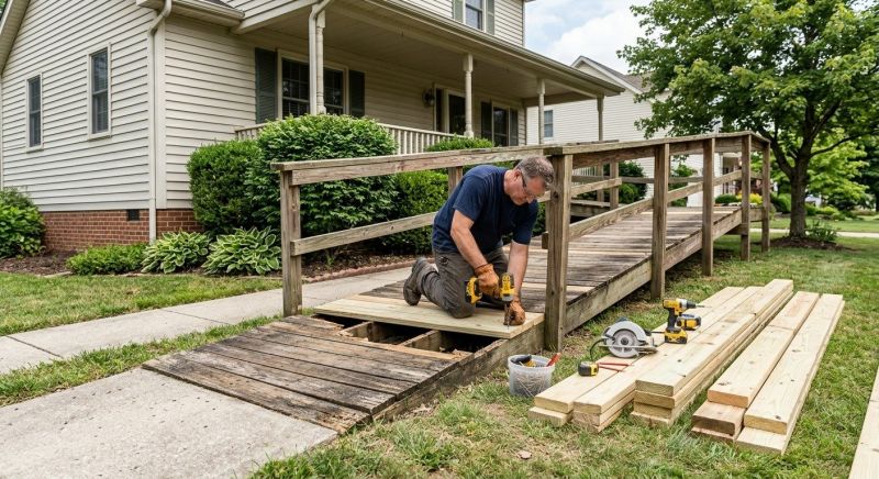 Wood Ramp Repair in Alpharetta, GA