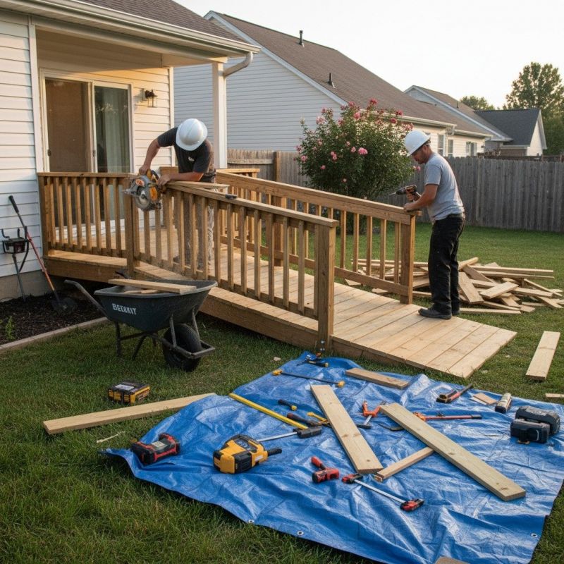 Wood Ramp Repair in Olathe, KS