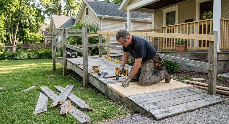 Wood Ramp Repair in Overland Park, KS