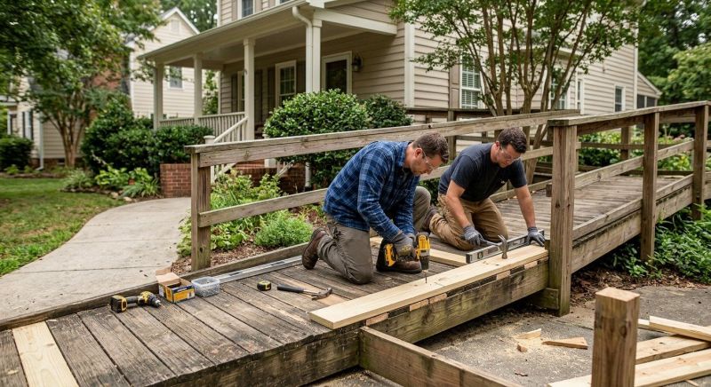 Wood Ramp Repair in Overland Park, KS